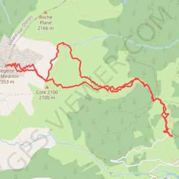 Itinéraire La Légette du Mirantin (Beaufortain), distance, dénivelé, altitude, carte, profil, trace GPS