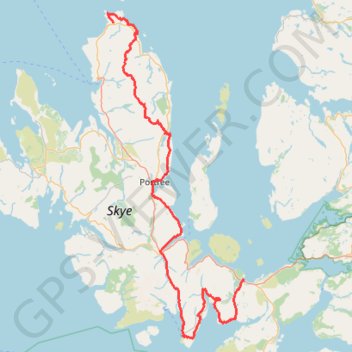 Itinéraire Skye Trail, distance, dénivelé, altitude, carte, profil, trace GPS