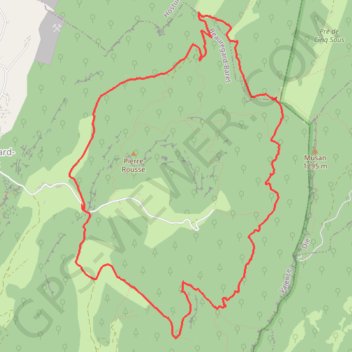 Itinéraire Le Pré de Cinq Sous - Montagne de Musan, distance, dénivelé, altitude, carte, profil, trace GPS