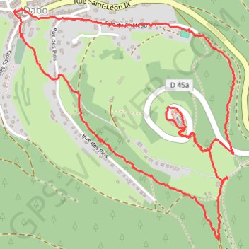 Itinéraire Le circuit du rocher (dabo), distance, dénivelé, altitude, carte, profil, trace GPS