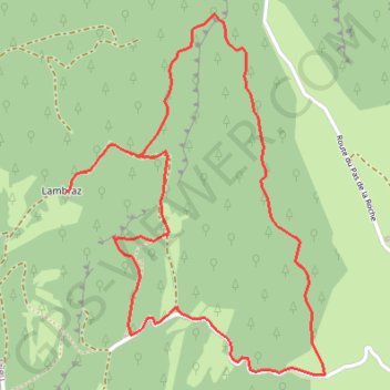 Itinéraire Lambra et la Contamine, distance, dénivelé, altitude, carte, profil, trace GPS