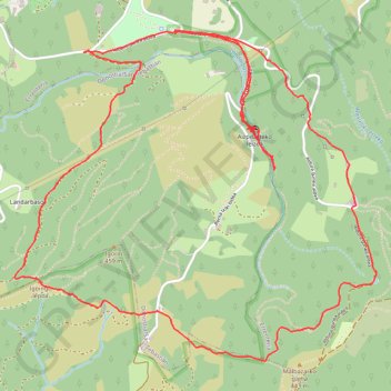 Itinéraire Listorreta, distance, dénivelé, altitude, carte, profil, trace GPS
