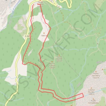 Itinéraire Rando du "Trou de la Bombe", distance, dénivelé, altitude, carte, profil, trace GPS