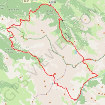 Itinéraire Tour de la Font Sancte par les cols des Houerts, de Girardin et du Pic d'Escreins, distance, dénivelé, altitude, carte, profil, trace GPS