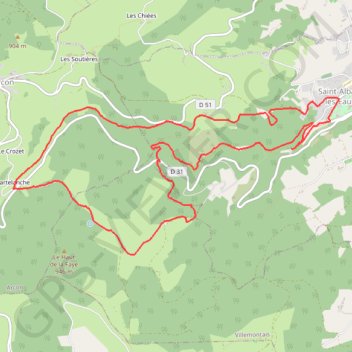 Itinéraire Des Gorges du désert aux sources de la Montouse, distance, dénivelé, altitude, carte, profil, trace GPS