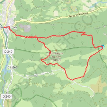 Itinéraire Boucle Rey, distance, dénivelé, altitude, carte, profil, trace GPS