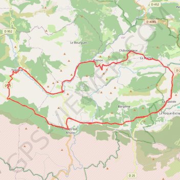 Itinéraire E2 tour region sud 2024 -comps, distance, dénivelé, altitude, carte, profil, trace GPS