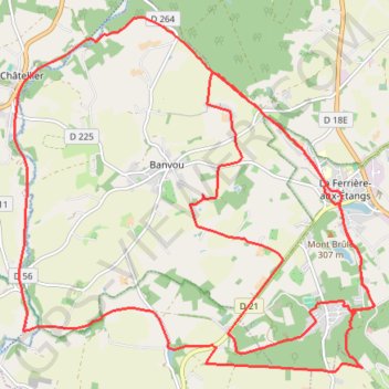 Itinéraire Banvou, distance, dénivelé, altitude, carte, profil, trace GPS