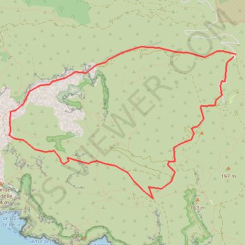 Itinéraire Tour de la gardiole, distance, dénivelé, altitude, carte, profil, trace GPS