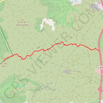 Itinéraire poulapalme, distance, dénivelé, altitude, carte, profil, trace GPS