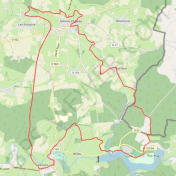 Itinéraire Val Joly - Le Clocher penché, distance, dénivelé, altitude, carte, profil, trace GPS