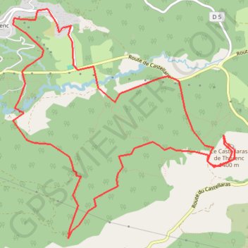 Itinéraire Thorenc castellaras, distance, dénivelé, altitude, carte, profil, trace GPS