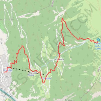 Itinéraire Trophée du Scex-Carro, distance, dénivelé, altitude, carte, profil, trace GPS