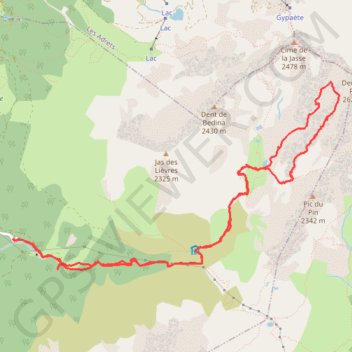 Itinéraire Belledonne-Arête de l'Aigleton (Course alpine), distance, dénivelé, altitude, carte, profil, trace GPS