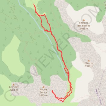 Itinéraire Roche Bénite, distance, dénivelé, altitude, carte, profil, trace GPS