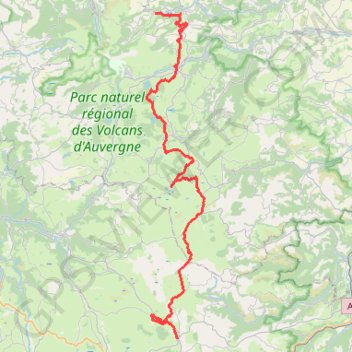 Itinéraire Lac Chambon - Allanche, distance, dénivelé, altitude, carte, profil, trace GPS