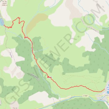 Itinéraire Lac grand Laus depuis Abriès, distance, dénivelé, altitude, carte, profil, trace GPS