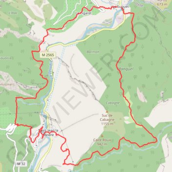 Itinéraire Vallée de la Vésubie, distance, dénivelé, altitude, carte, profil, trace GPS
