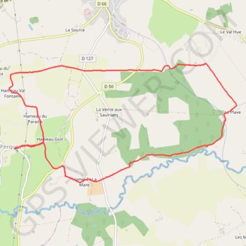 Itinéraire Bois du Long Bosq, distance, dénivelé, altitude, carte, profil, trace GPS