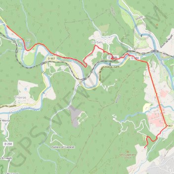 Itinéraire Brouter_shortest_0, distance, dénivelé, altitude, carte, profil, trace GPS