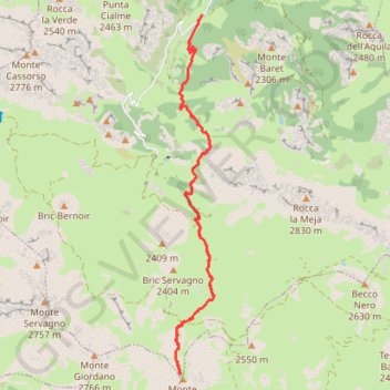 Itinéraire Monte Bodoira, distance, dénivelé, altitude, carte, profil, trace GPS