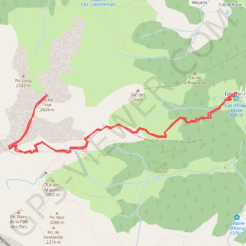 Itinéraire 4q1SD, distance, dénivelé, altitude, carte, profil, trace GPS