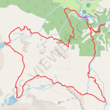 Itinéraire Lacs Palluel-Faravel-Fangeas, distance, dénivelé, altitude, carte, profil, trace GPS