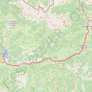 Itinéraire 01: Zell Am See – Bischofshofen (DEVELOPED_WITH_SIGNS), distance, dénivelé, altitude, carte, profil, trace GPS