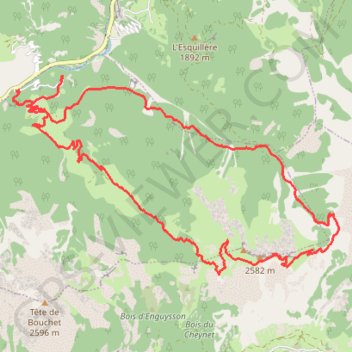 Itinéraire Col Bramousse - Col Fromage, distance, dénivelé, altitude, carte, profil, trace GPS