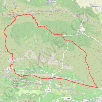 Itinéraire Marche2024_23km, distance, dénivelé, altitude, carte, profil, trace GPS
