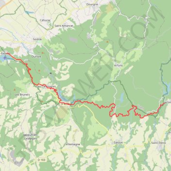 Itinéraire Rigole de la Montagne Noire, distance, dénivelé, altitude, carte, profil, trace GPS