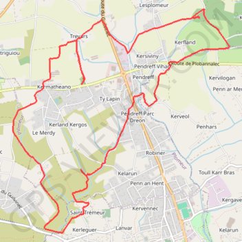 Itinéraire Penquer ar Bloaz, distance, dénivelé, altitude, carte, profil, trace GPS
