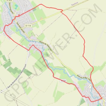 Itinéraire Circuit de la vallée des saules, distance, dénivelé, altitude, carte, profil, trace GPS