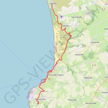 Itinéraire Jour 1 - Trace classique, distance, dénivelé, altitude, carte, profil, trace GPS