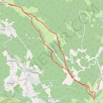 Itinéraire Circuit d'Agy, distance, dénivelé, altitude, carte, profil, trace GPS