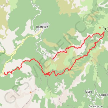 Itinéraire Boucle de Zipitoli à la station d'Ese, distance, dénivelé, altitude, carte, profil, trace GPS