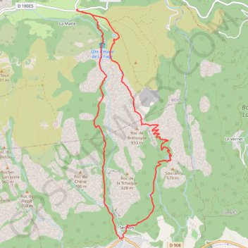 Itinéraire Caroux-Gorges Colombieres, distance, dénivelé, altitude, carte, profil, trace GPS