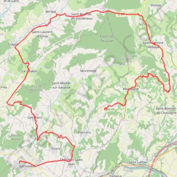 Itinéraire Gillons st antoine, distance, dénivelé, altitude, carte, profil, trace GPS