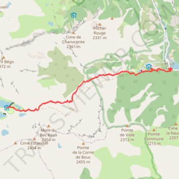 Itinéraire 3 - 2025 10 13 - refuge des merveilles lac des mèsches. Pix, distance, dénivelé, altitude, carte, profil, trace GPS