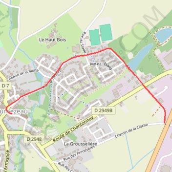 Itinéraire Tracé 020, distance, dénivelé, altitude, carte, profil, trace GPS