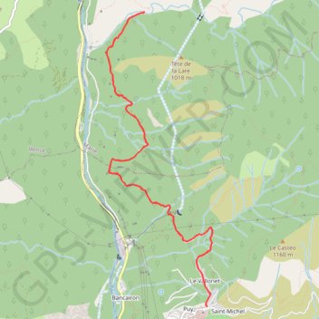Itinéraire Clans - Pont romain, distance, dénivelé, altitude, carte, profil, trace GPS