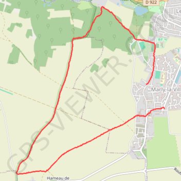 Itinéraire Rando Marly, distance, dénivelé, altitude, carte, profil, trace GPS