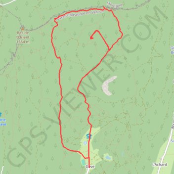 Itinéraire 38-528, distance, dénivelé, altitude, carte, profil, trace GPS