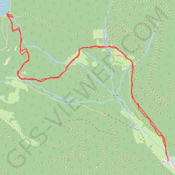 Itinéraire Lac des perches par la basse bers, distance, dénivelé, altitude, carte, profil, trace GPS