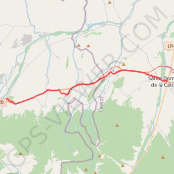 Itinéraire San Domingo De La Cazalda - Belorado, distance, dénivelé, altitude, carte, profil, trace GPS