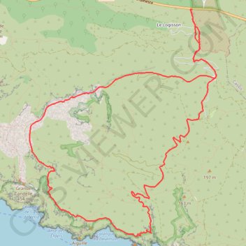 Itinéraire La gardiole Le Devenson, distance, dénivelé, altitude, carte, profil, trace GPS