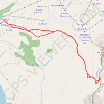 Itinéraire De la Ruelle au col de la Fenêtre, distance, dénivelé, altitude, carte, profil, trace GPS