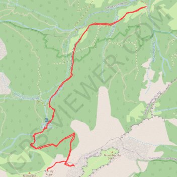 Itinéraire Les Pellats (Saint Michel les Portes) col de l'Aupet, distance, dénivelé, altitude, carte, profil, trace GPS