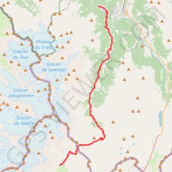 Itinéraire TMB - 4 - Arnuva - Champex, distance, dénivelé, altitude, carte, profil, trace GPS