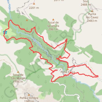 Itinéraire Aragon, Gargantas d'Escuain, distance, dénivelé, altitude, carte, profil, trace GPS